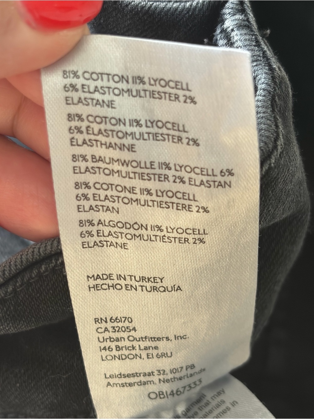 Anthropologie Pilcro the Skipper Jeans size 27 Cropped Wide Leg Faded Black - Picture 11 of 15